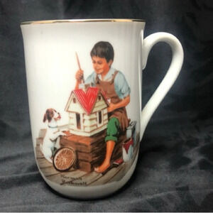 Vintage 1986  Norman Rockwell ''A DOLLHOUSE FOR SIS’´ Cup/ Mug